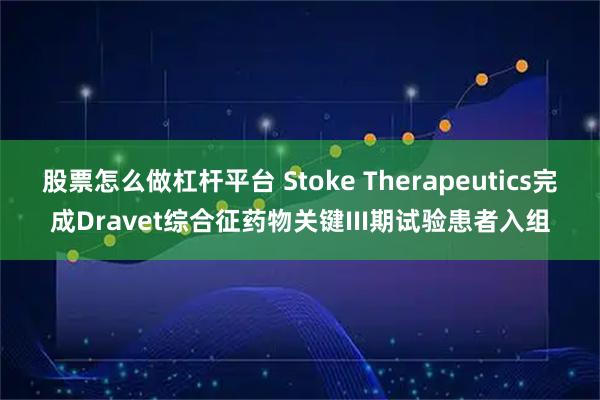 股票怎么做杠杆平台 Stoke Therapeutics完成Dravet综合征药物关键III期试验患者入组